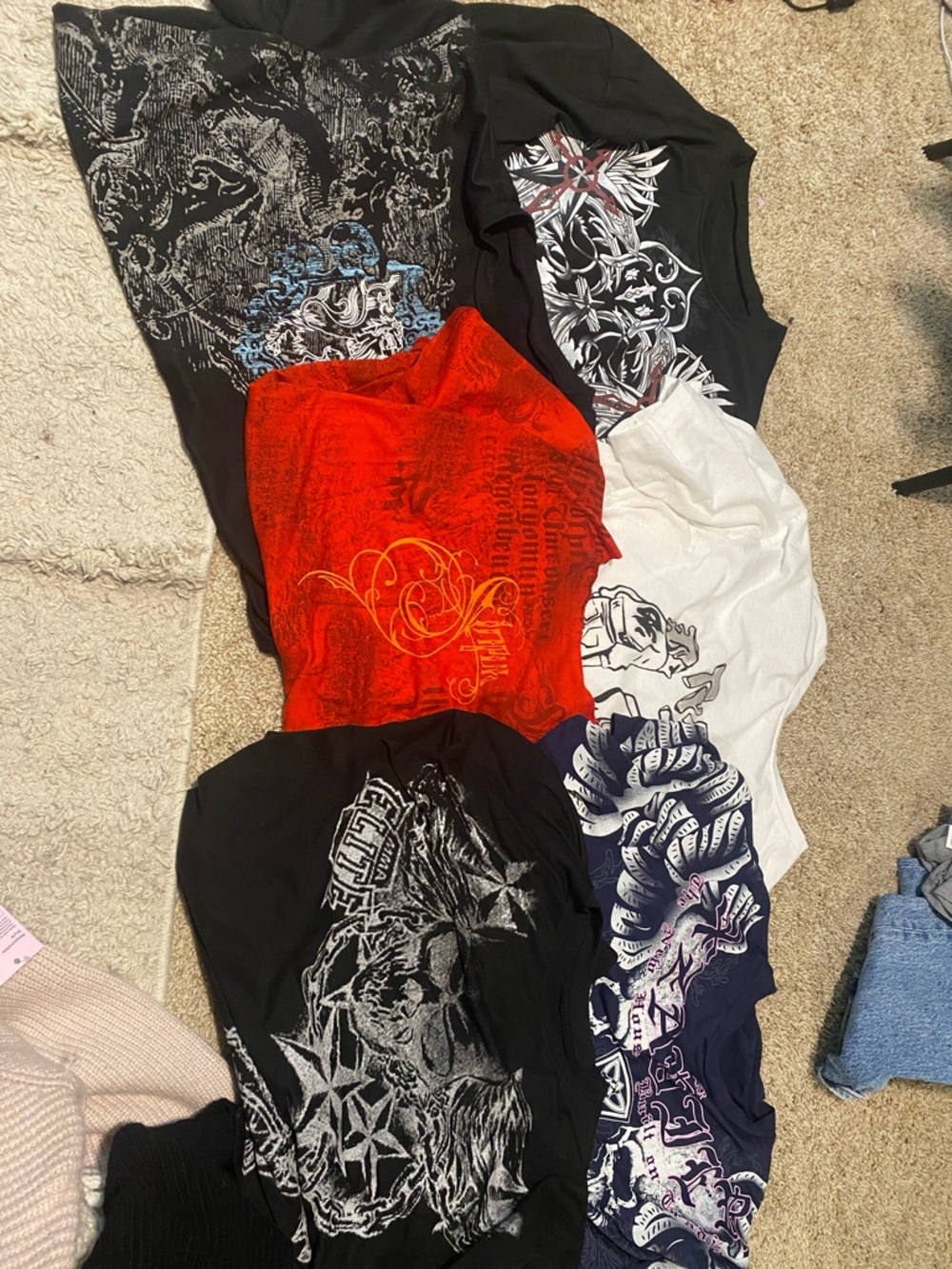 Womens large and xl punk Mixed Graphic Tee Lot